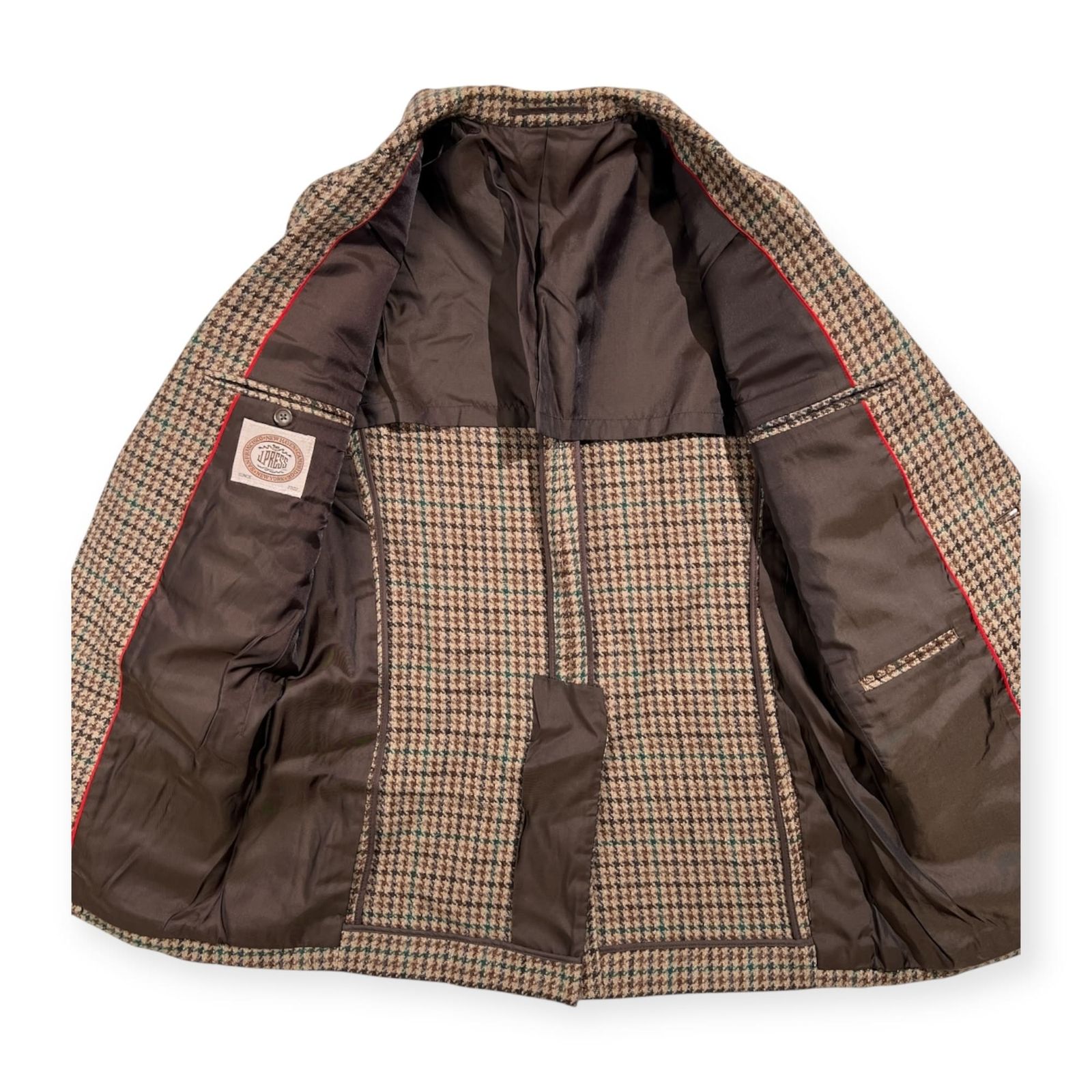 J.PRESS ジェイプレス レザー エルボーパッチ ガンクラブチェック 