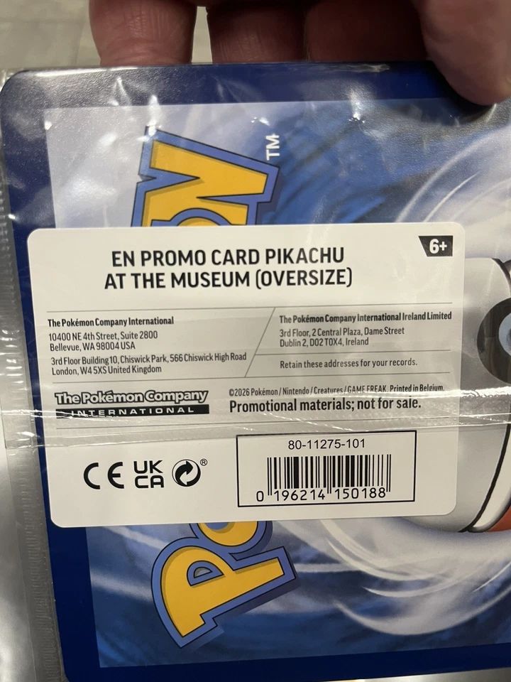 セット Pikachu at the Museum ピカチュウ ロンドン 博物館 ジャンボカード プロモ