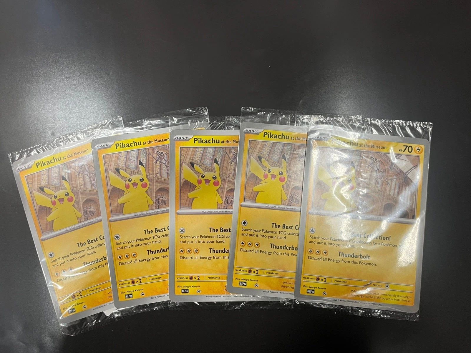 5枚セット Pikachu at the Museum ピカチュウ ロンドン 博物館