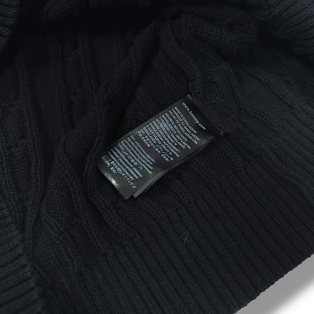 XL Tommy Hilfiger トミーヒルフィガー ブラック Classic ケーブル 