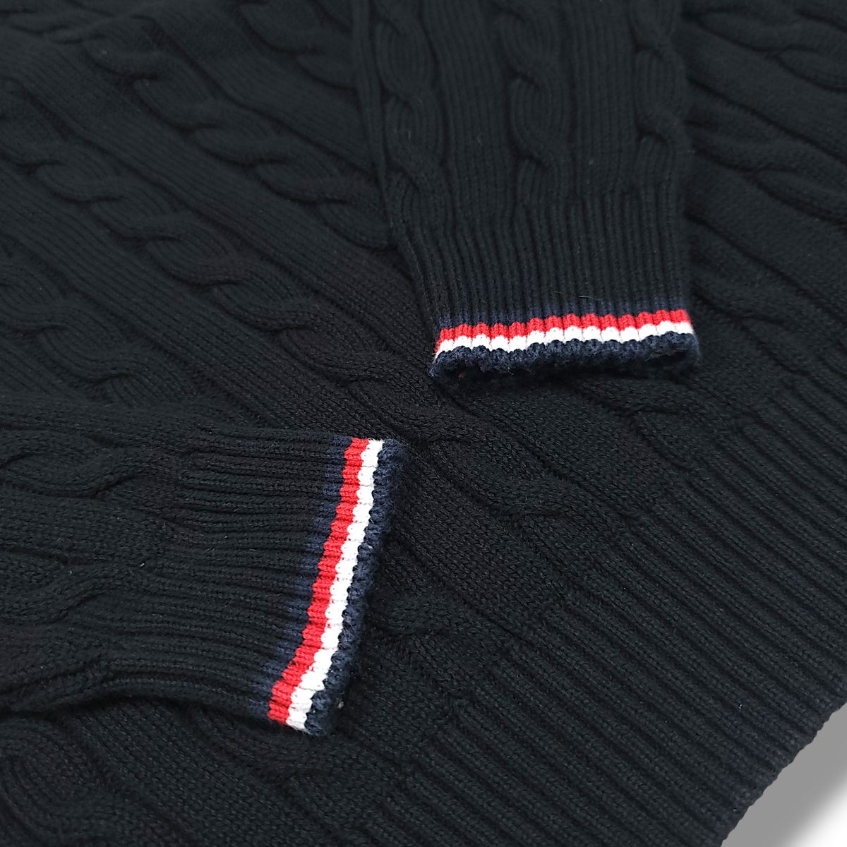 XL Tommy Hilfiger トミーヒルフィガー ブラック Classic ケーブル 