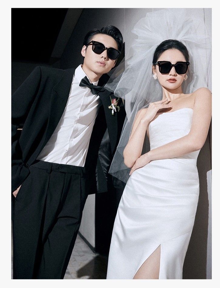 サテンマーメイドウェディングドレスエレガント