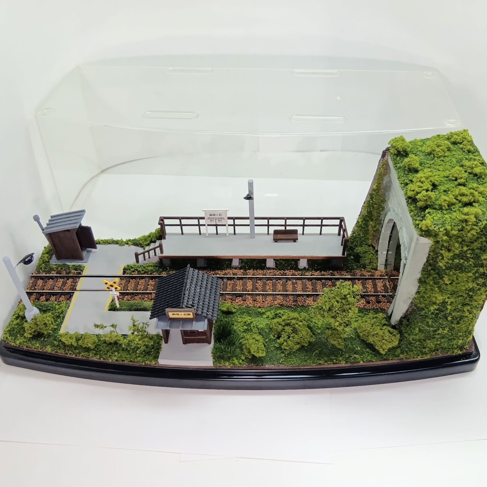 HOゲージ 車両展示台・ジオラマ （クリアケース付） /下路式転車台