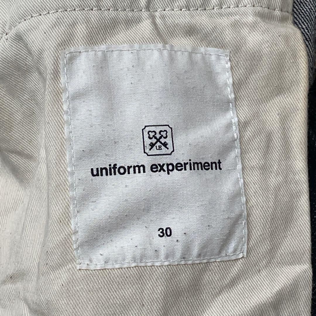 美品 uniform experiment セルビッチ リキッドデニム デニム - メルカリ