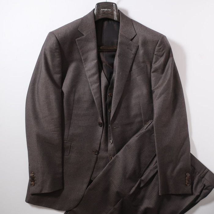 極美品 エルメネジルドゼニア Ermenegildo Zegna 2Bスーツ
