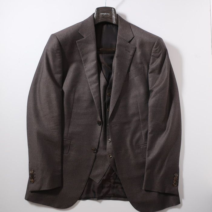 極美品 エルメネジルドゼニア Ermenegildo Zegna 2Bスーツ