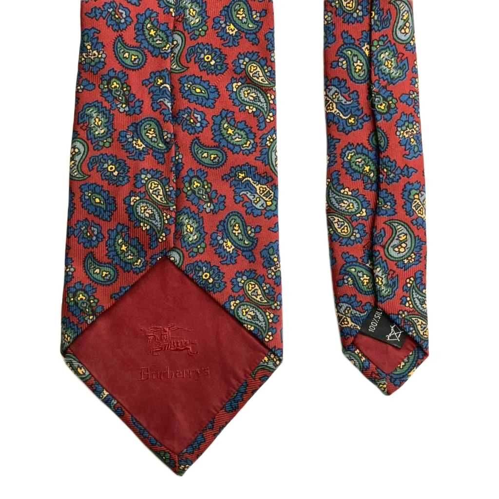 バーバリーズ Burberrys ペイズリー柄 総柄 ネクタイ レギュラータイ
