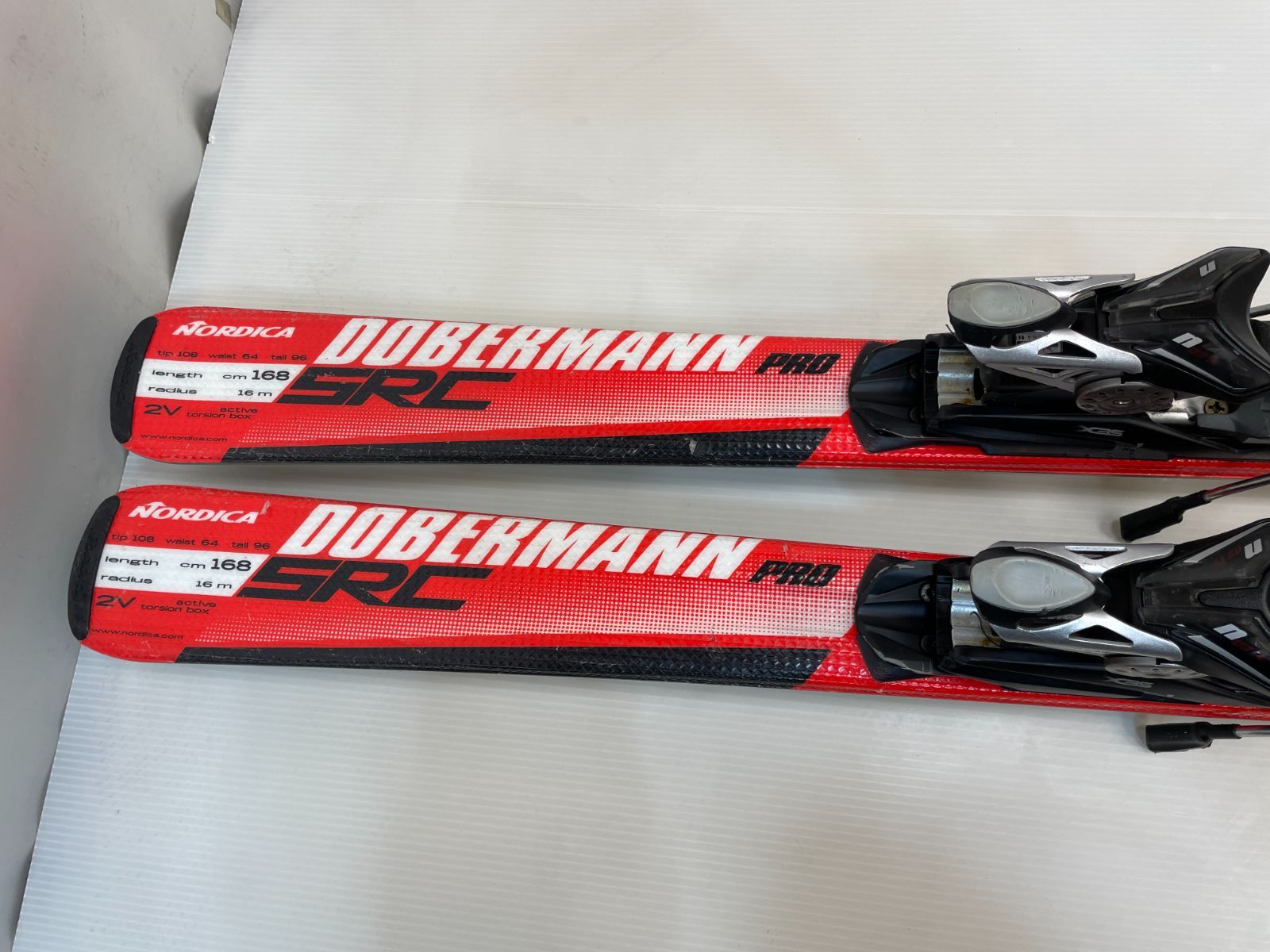 メンテ済 スキー NORDICA DOBERMANN PRO SRC 168 cm + n0311 スキー板 ノルディカ ドーベルマン ビンディング カービングスキー スラローム ski-260205-08