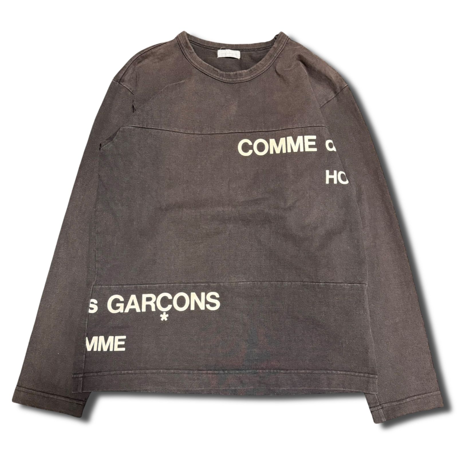 COMME des GARCONS HOMME コムデギャルソンオム スプリットロゴ ずらし 