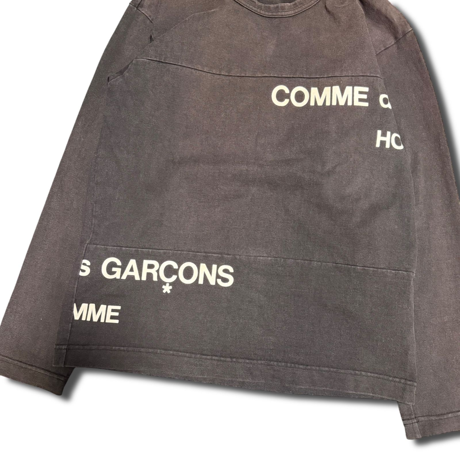 COMME des GARCONS HOMME コムデギャルソンオム スプリットロゴ ずらし 