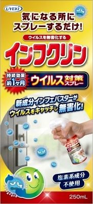 【まとめ買い-24点セット】インフクリン　ウイルス対策スプレー　２５０ｍｌ 【 ＵＹＥＫＩ 】 【 住居洗剤 】