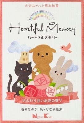 【まとめ買い-80点セット】ハートフルメモリー　お花の香り 【 日本香堂 】 【 お線香 】