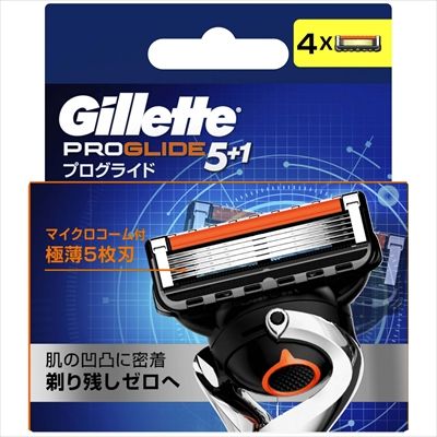 【まとめ買い-40点セット】プログライドマニュアル替刃4B 【 ジレット 】 【 男性用カミソリ 】