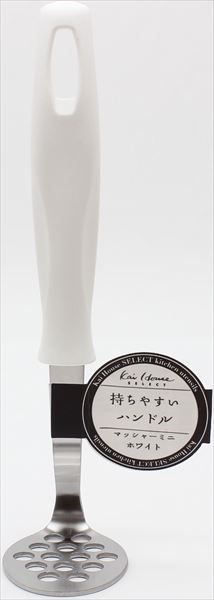 【まとめ買い-100点セット】ＤＥ５８２１　ＫＨＳ　マッシャーミニ　ホワイト 【 貝印 】 【 台所用品 】