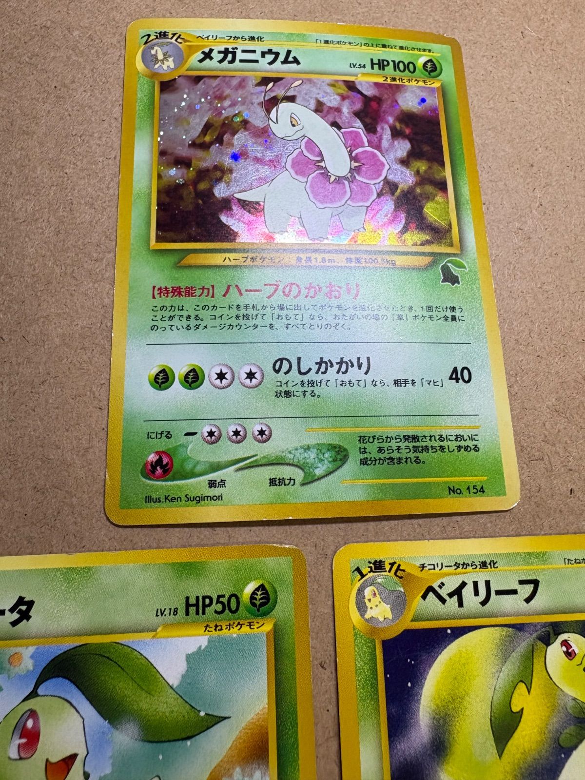 イントロパックneoのチコリータ1＆ベイリーフ24＆メガニウム チコリータマーク