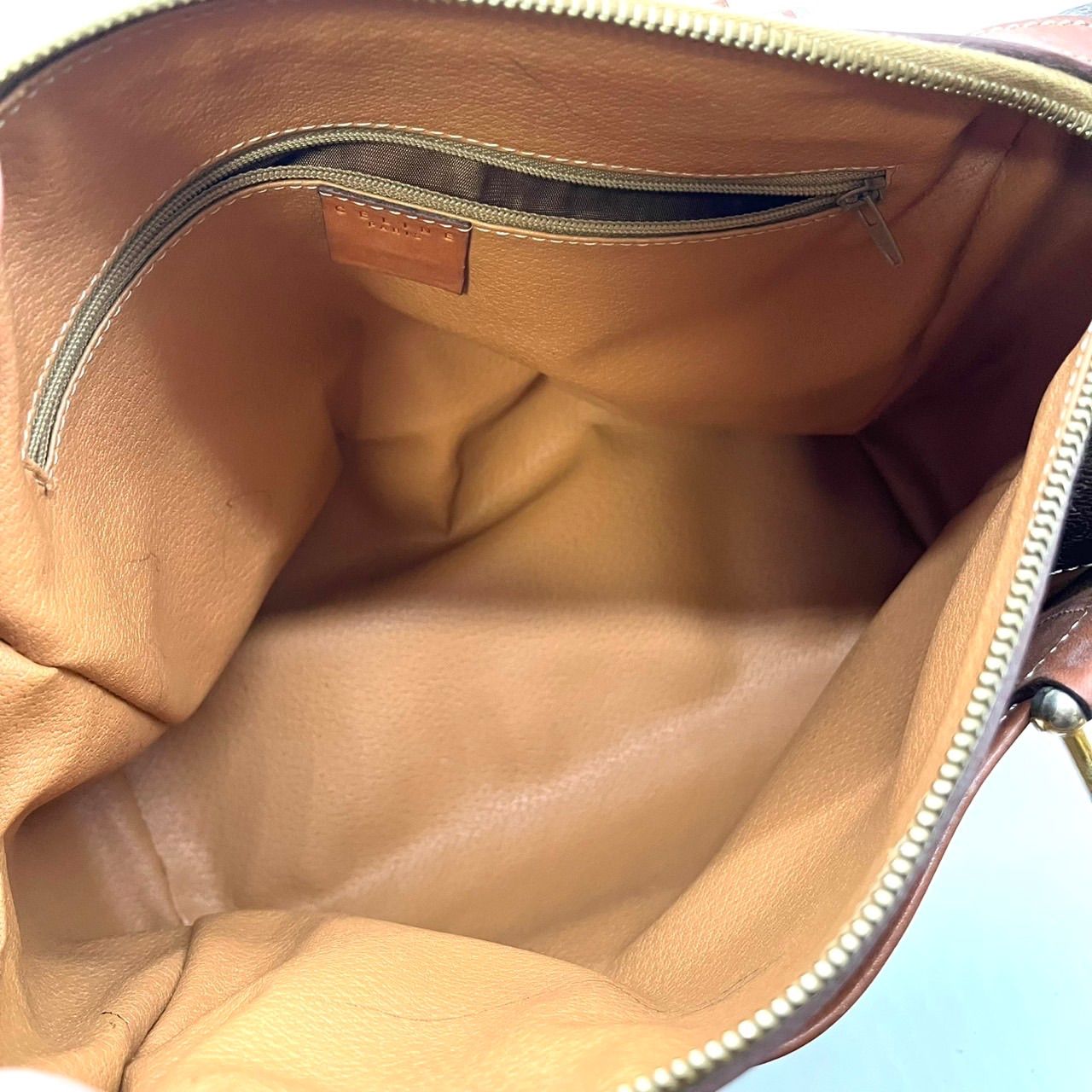 良品】CELINE セリーヌ トリオンフ マカダム柄 pvc レザー 