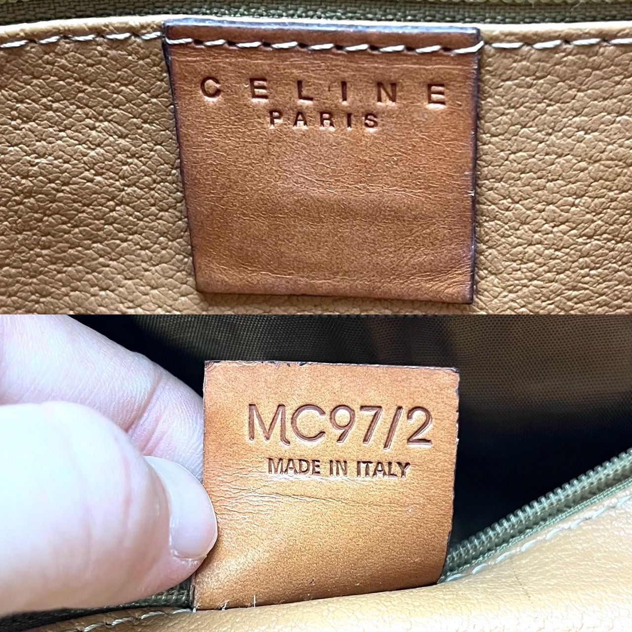 良品】CELINE セリーヌ トリオンフ マカダム柄 pvc レザー