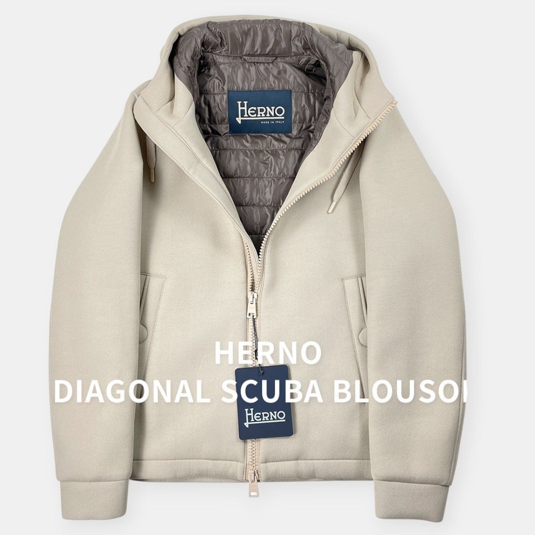 未使用 HERNO ヘルノ 21AW ダイアゴナル スキューバ ダブルジップ 中綿 