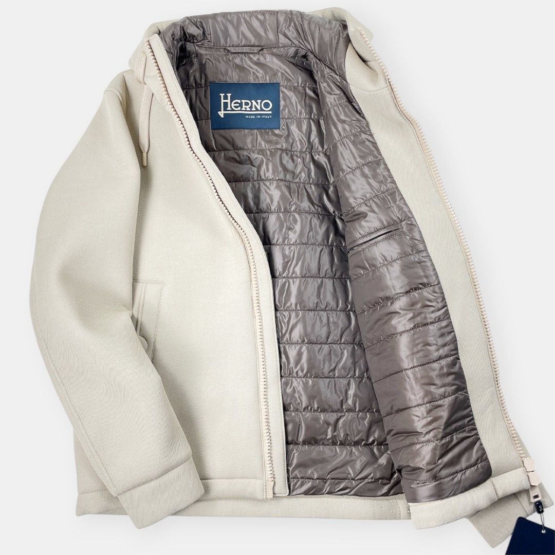 未使用 HERNO ヘルノ 21AW ダイアゴナル スキューバ ダブルジップ 中綿 