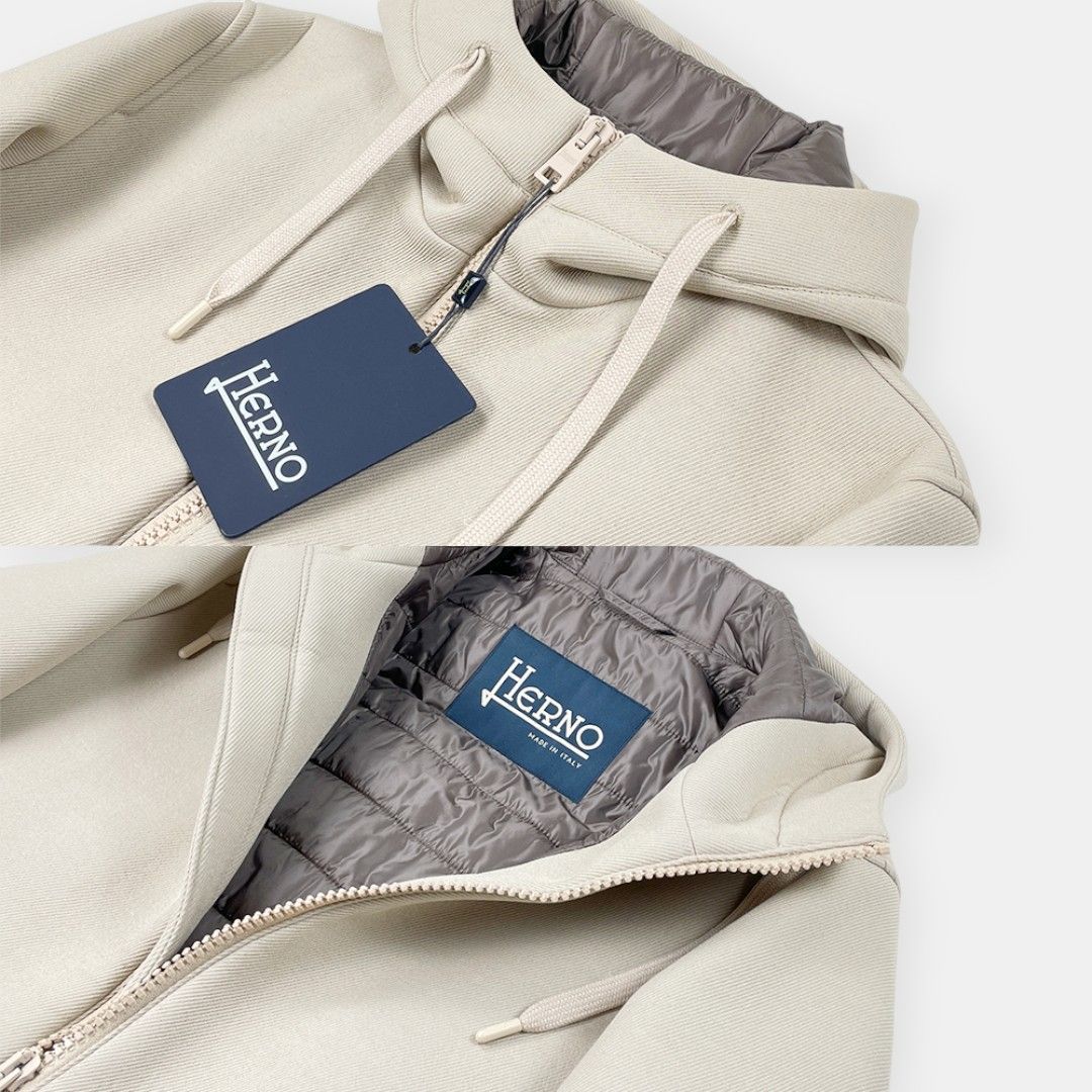 未使用 HERNO ヘルノ 21AW ダイアゴナル スキューバ ダブルジップ 中綿