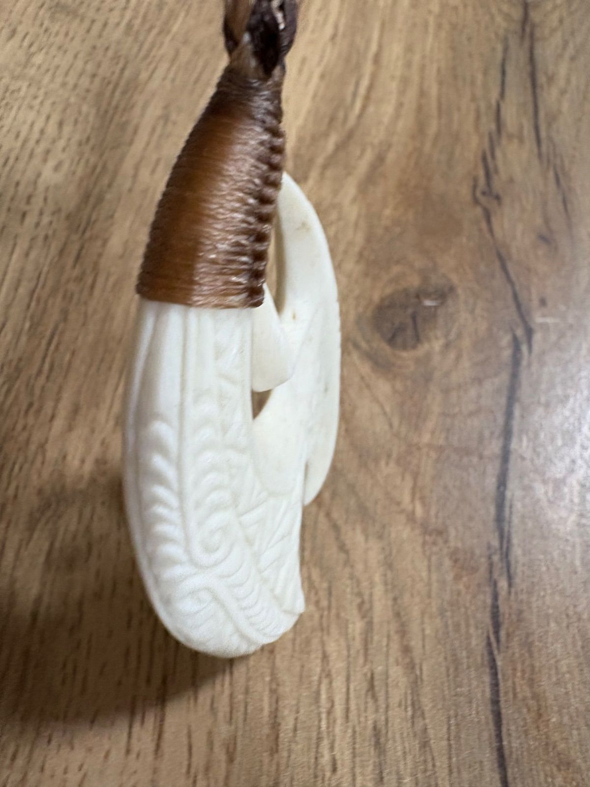 ボーンカービングネックレス(sw93)Lサイズ マッコウ - メルカリ