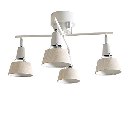 VENTOTA シーリングライト 4灯 LED対応 シーリング スポットライト E 26 木目 おしゃれ 北欧 リビング 天井 ダイニング 照明 照明器具 和室 寝室 Aurora X AH 電球 vo 415994 51 ae 9388