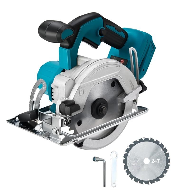 迅速に発送 マルノコ 充電式丸のこ コードレス 軽量 高精度刃径140 mm 対応 マキタ18 Vバッテリー対応本体のみDIY用 バッテリー 充電器別売 -S 00 dfca 5 dca