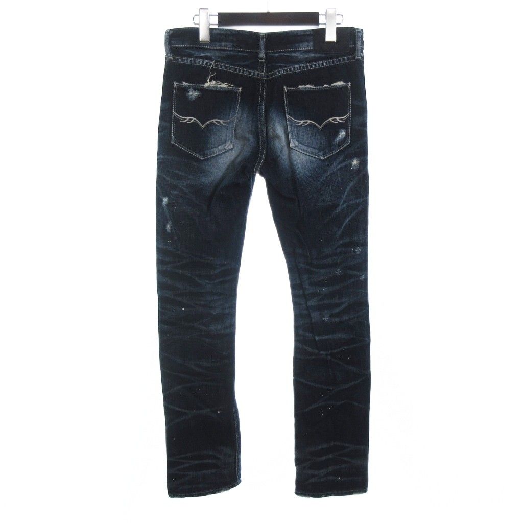 フーガ FUGA デニムパンツ ジーンズ スキニー ダメージ加工 コットン