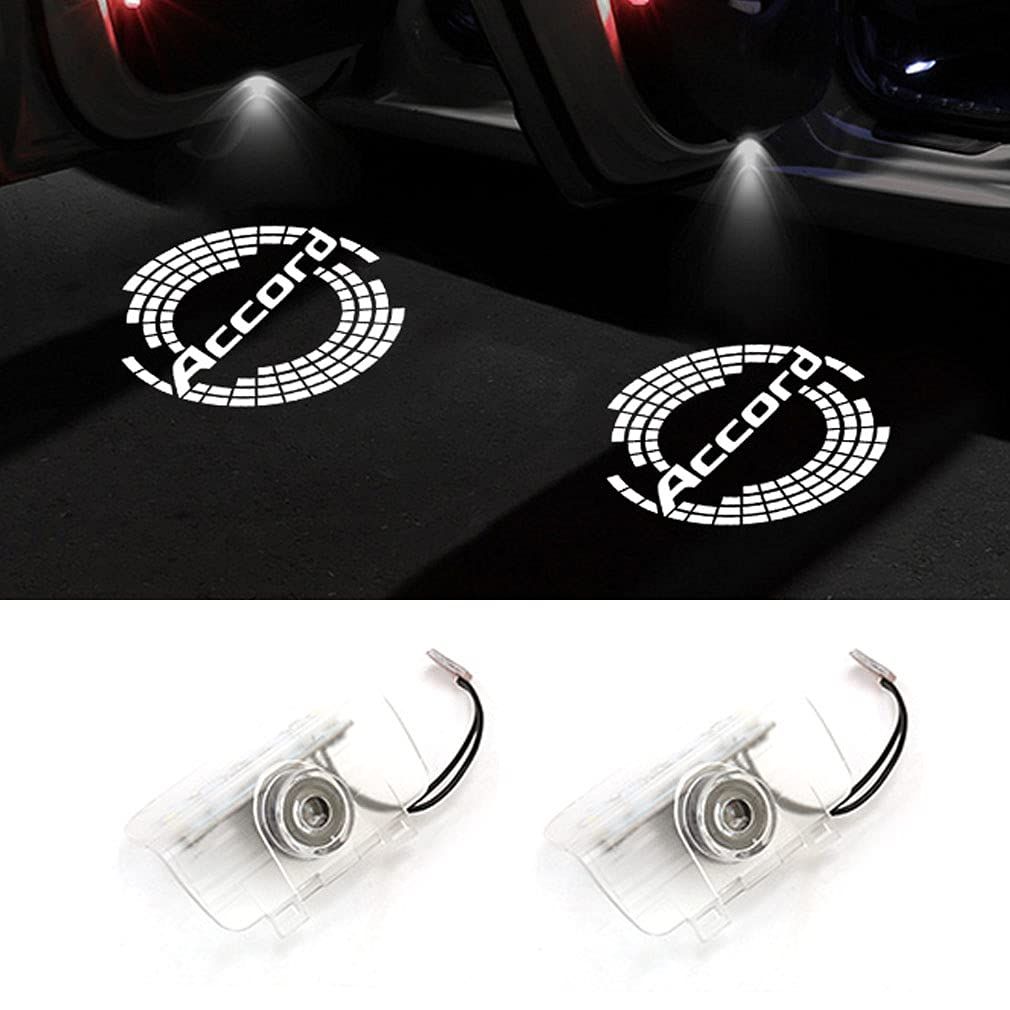 新品 DISYEE カーテシランプ カーテシライド ホンダ LED 高輝度 Odyssey Accord アコード オデッセイ LEDロゴ ドアライト (プロトコル01)