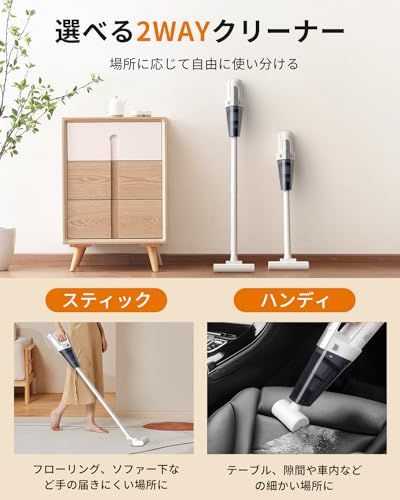 2段階吸引力モード 左右170°上下90°回転