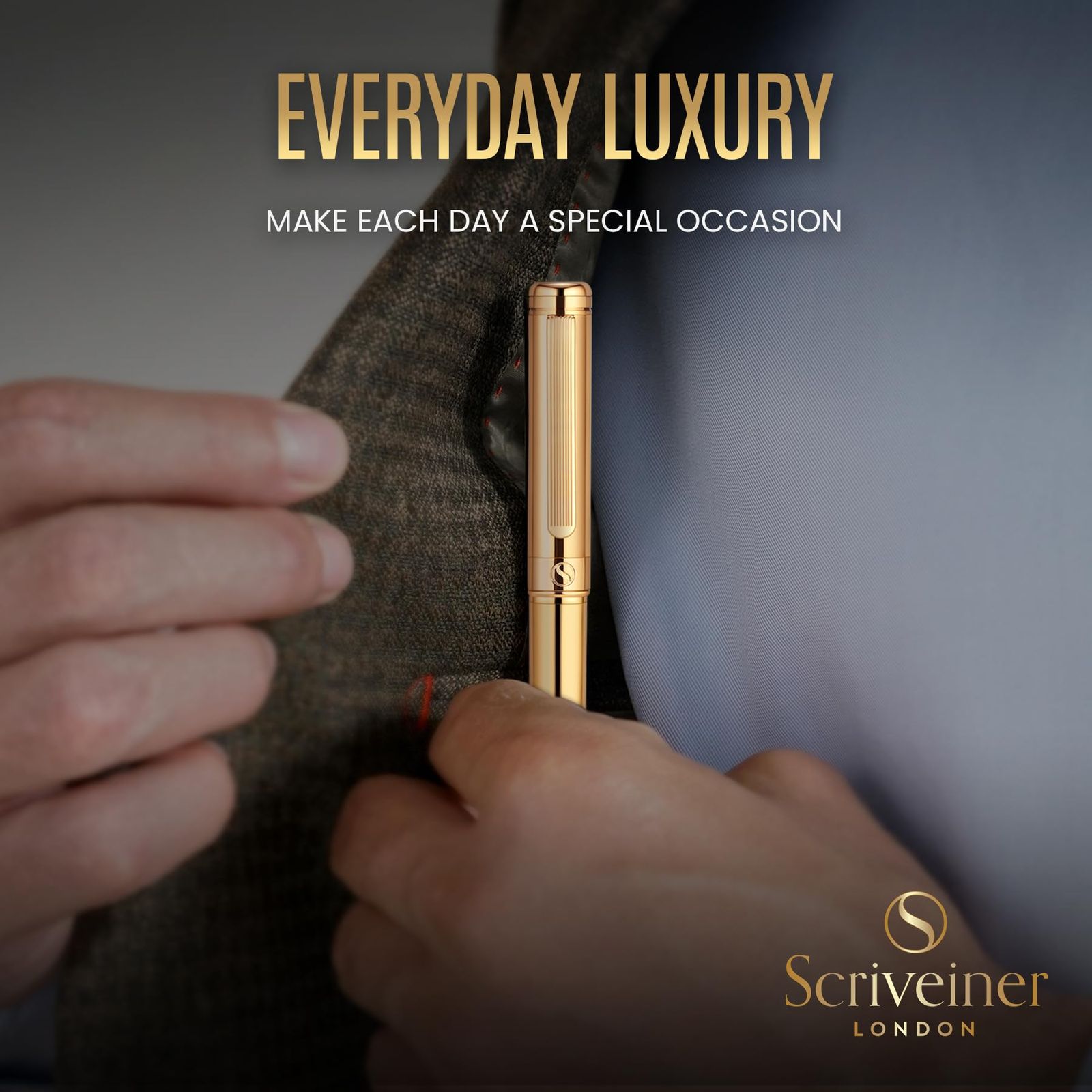Scriveiner 最 ム 万年筆 金 魅力的な美しさ金仕上げ Schmidt 金メッキペン先 細 男性にも女性にも最適 プロフェッショナル 重役 職場 上品な万年筆ギフトセット 細いペン先