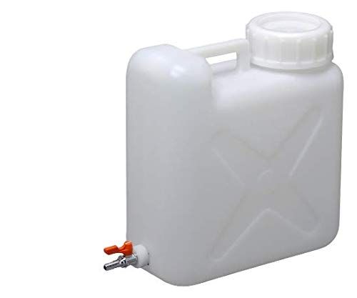 扁平缶 広口 ボールコック付 10 L 0760