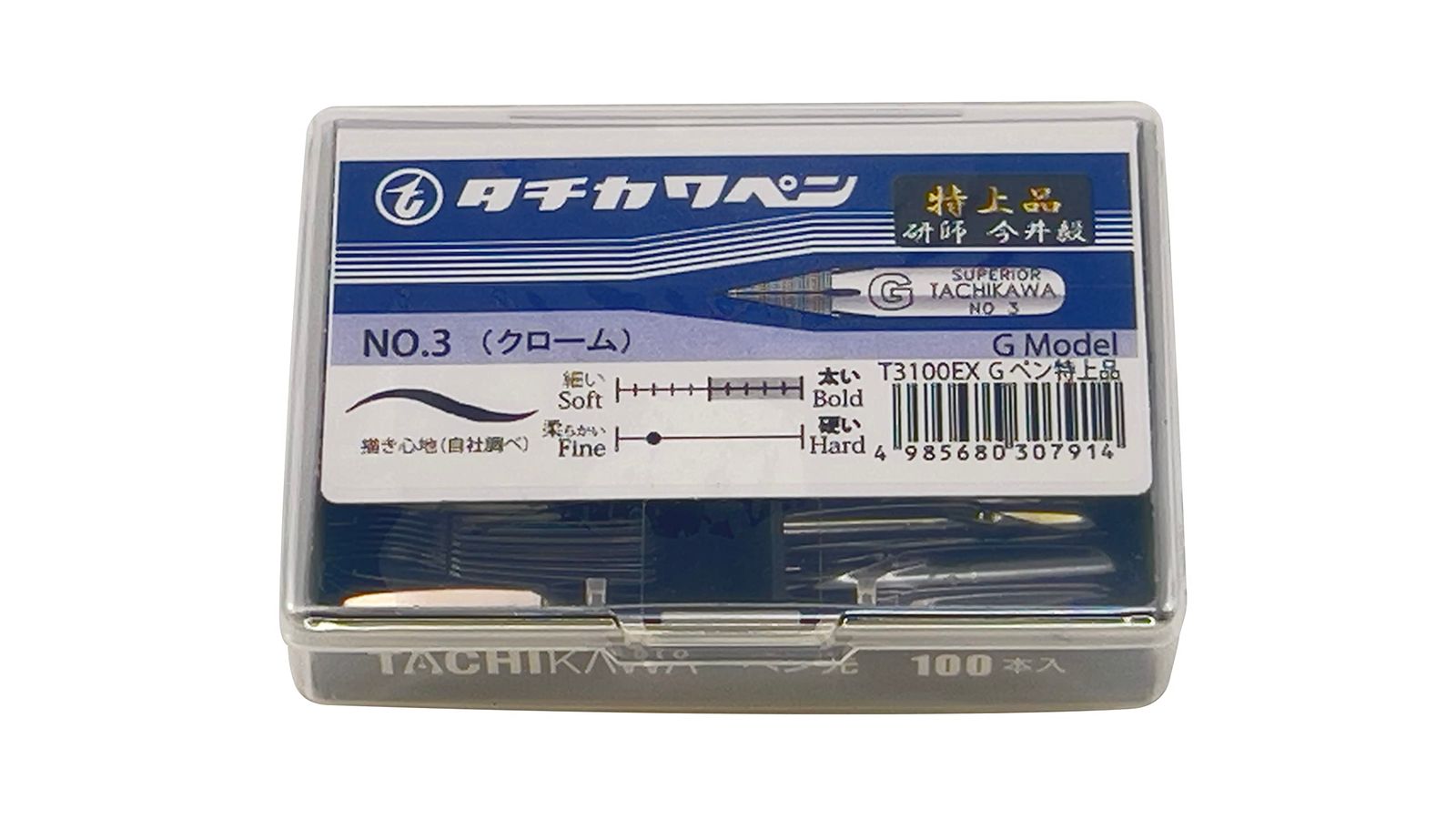 タチカワ ペン先 T 3 Gペン 特上品 100本入 3100 EX