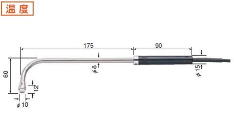 SK-S 303 Kセンサ L型 中温 0~800℃ 8080-54