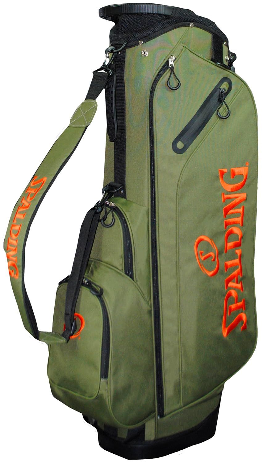  SPALDING スポルディング ゴルフ 9 5型スタンド式キャディバッグ カーキ SPCB 3468 学生ゴルフ用品 ゴルフバッグ キャディバッグ ゴルフ