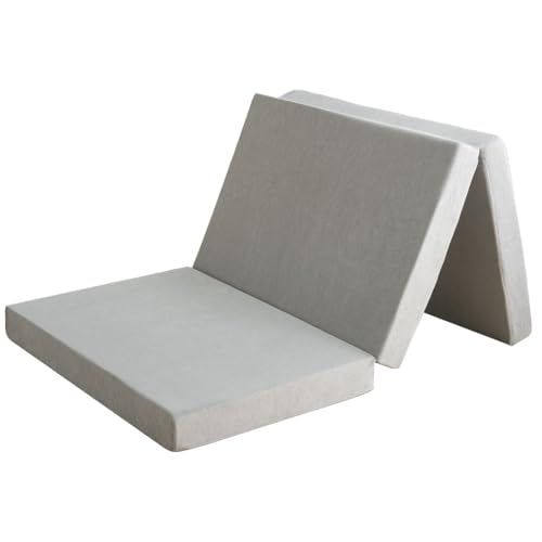 タンスのゲン マットレス セミシングル 全部洗える 厚み10 cm 純 高反発 R 密度25 D 硬さ190 N 三つ折り 敷布団 パイル 105025 彡 cc 40985