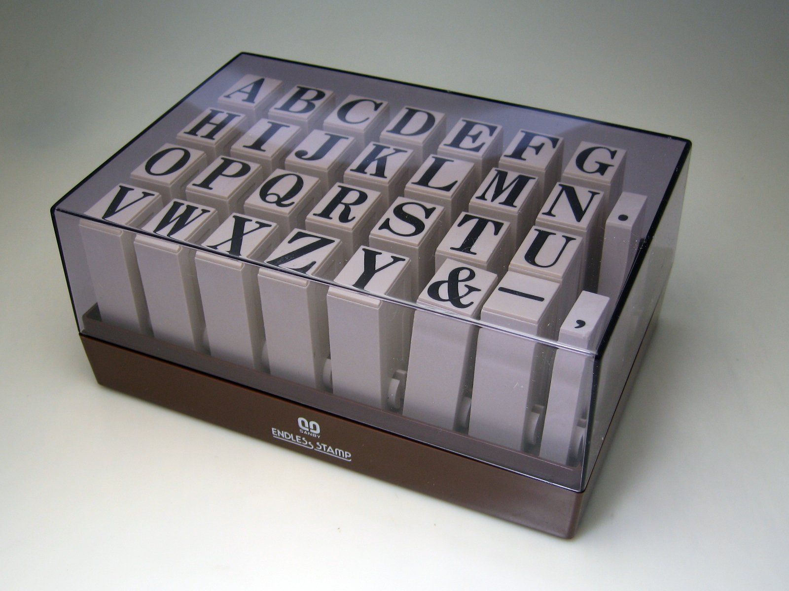 サンビー エンドレス スタンプ ジョイント式 英字セット 明朝体 特大号 EN-EB 30本
