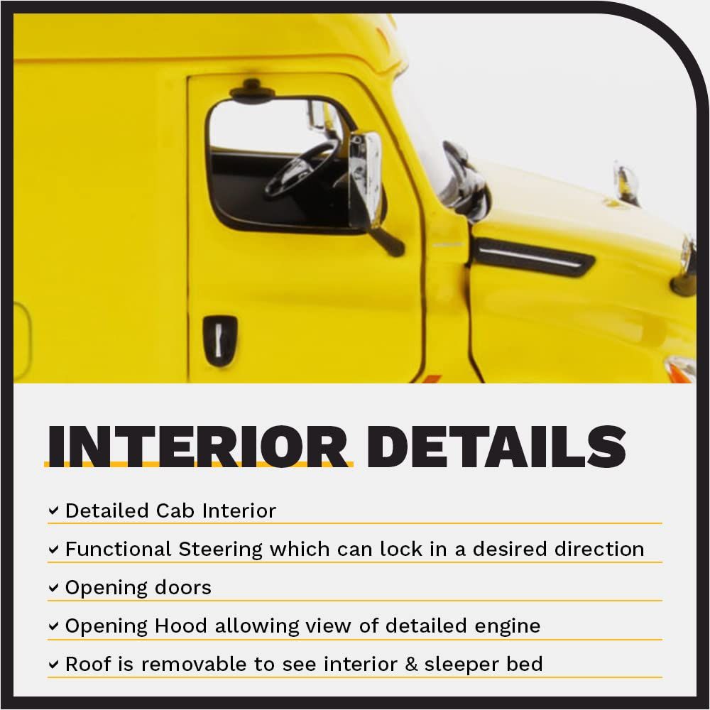  DIECAST MASTERS フレイトライナー カスカディア イエロー 1|50 71031 その他 おもちゃ