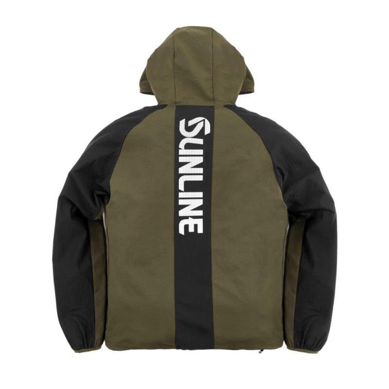 サンライン SUNLINE ライトシェルパーカー オリーブ Lサイズ SUW 15510