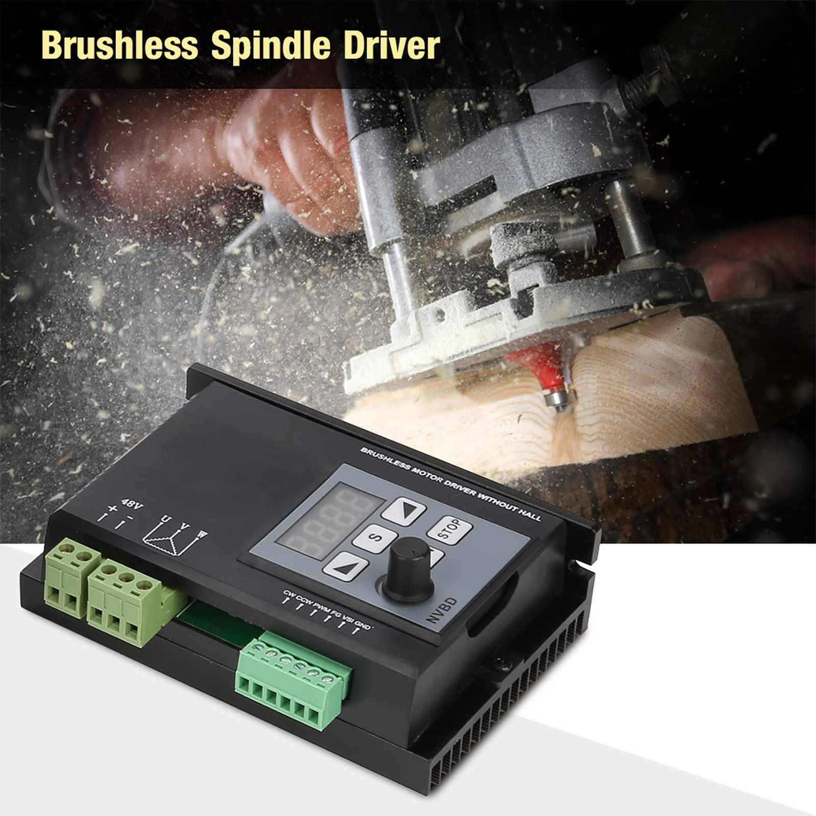  ブラシレススピンドルモータードライバーキット CNCマシン用48 V DCレススピンドルドライバーキット 400 Wレススピンドル電気モ制御 その他 特殊工具
