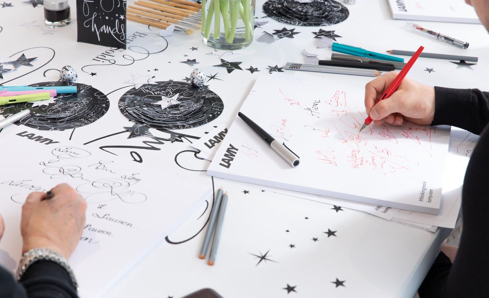 LAMY ラミー joy AL 万年筆 人間工学に基づいたグリップと磨き上げられたスチール製のペン先 線幅 1 5 mm リボンニブ ribbon nib カリグラフィー万年筆 T 10 ブルー インクカートリッジ 付き