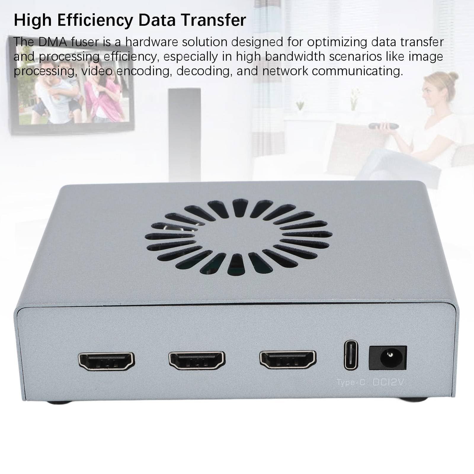 Denash DMAフューザー HDMIオーバーレイヤーシンセサイザー 2 K 144 Hzコンピューターゲームフュージョンキャプチャカード ゲームやビデオ会議用