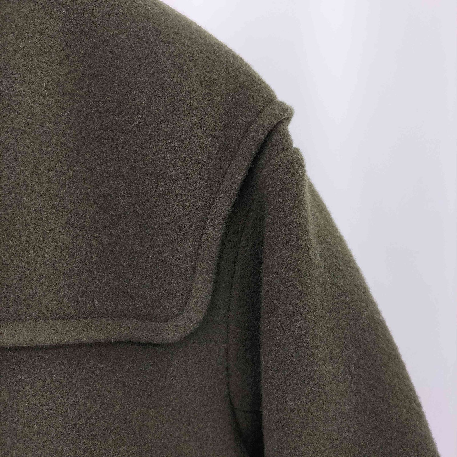 美品　メゾンドリーファー メルトンコクーンダッフルコート ライナー　カーキ メゾンドリーファー Maison de Reefur ライナー付き メルトン コクーン