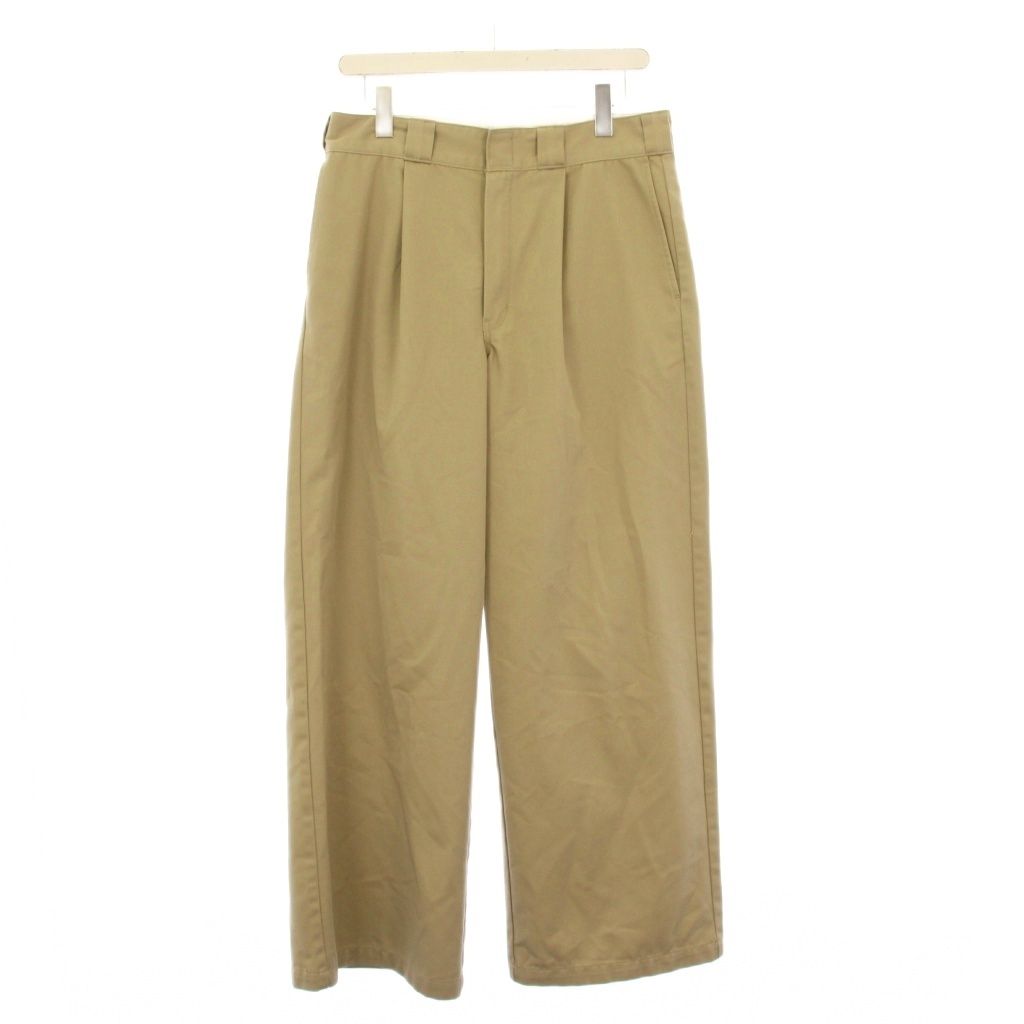 ディッキーズ Dickies ok.soon チノパン ワイドパンツ L ベージュ o-d