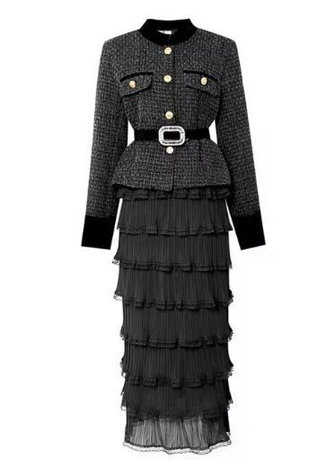 エレガント セットアップ ジャケット スカート ティアード その他 文房具 事務用品 キッチン 日用品 その他