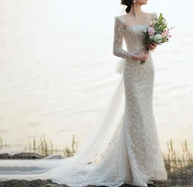 お花ビジューレース