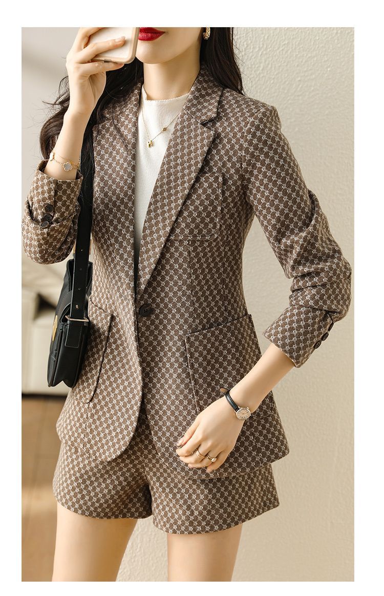 スーツ セットアップ ジャケット ショートパンツ チェック