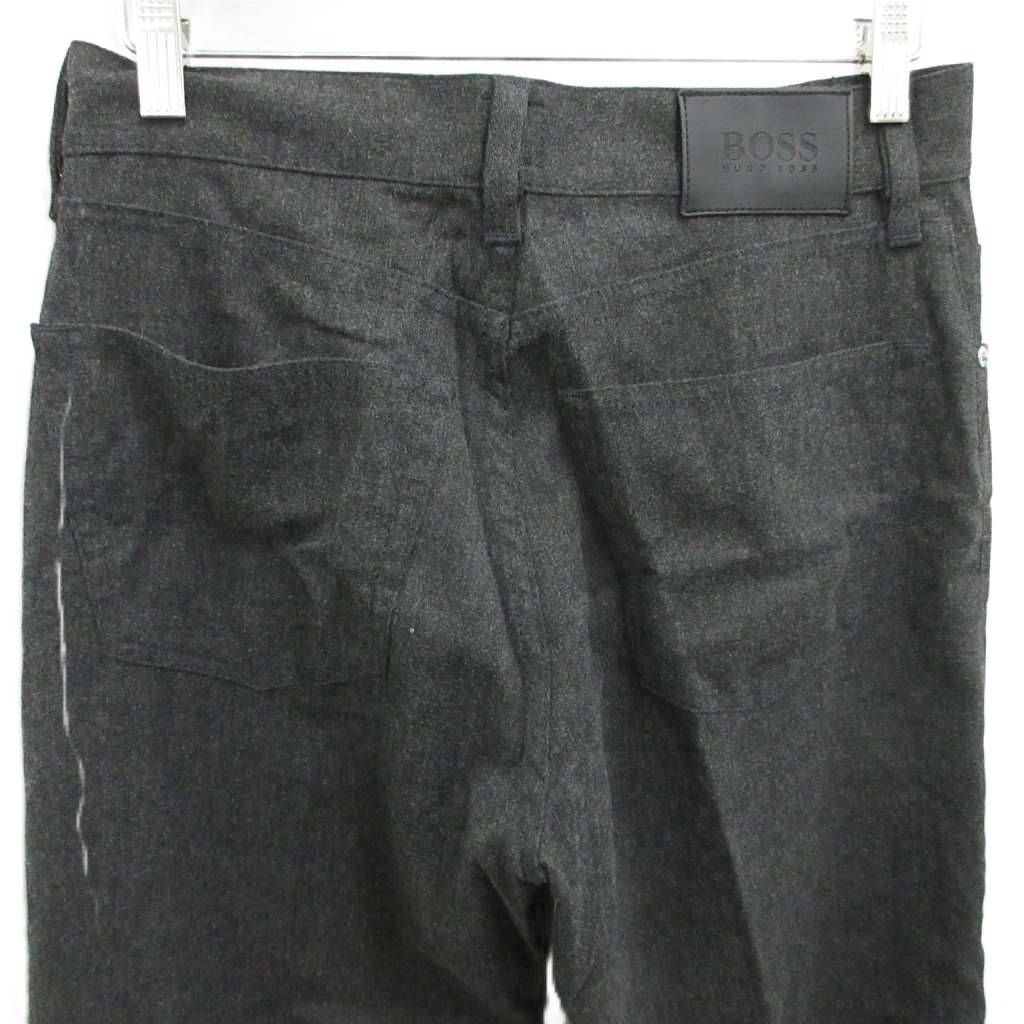 ヒューゴボス HUGO BOSS パンツ スラックス ウール グレー W30 L32