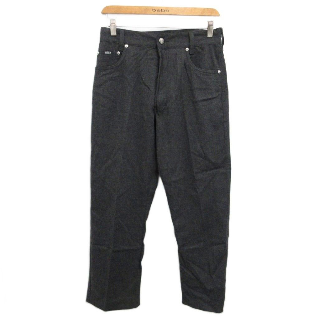 ヒューゴボス HUGO BOSS パンツ スラックス ウール グレー W30 L32