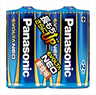 【まとめ買い-100点セット】ＬＲ１４ＮＪ／２ＳＥ　エボルタネオ単２形　２本シュリンクパック 【 パナソニック 】 【 乾電池 】